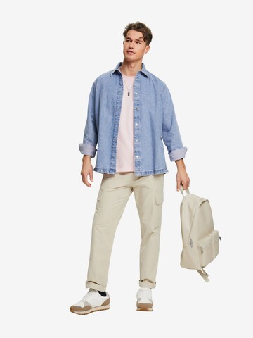 ESPRIT Regular fit Button Up Shirt in Blue