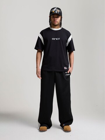 AND1Loosefit Hlače - crna boja