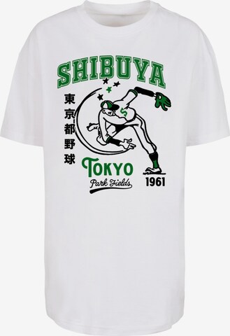 Merchcode Shirt 'Park Fields - Shibuya' in Wit: voorkant
