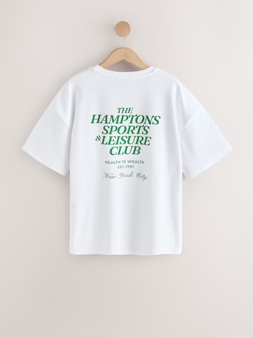 Next - Camiseta talla grande en blanco