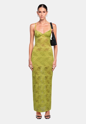 OW Collection Cocktailjurk 'KAYLA' in Groen