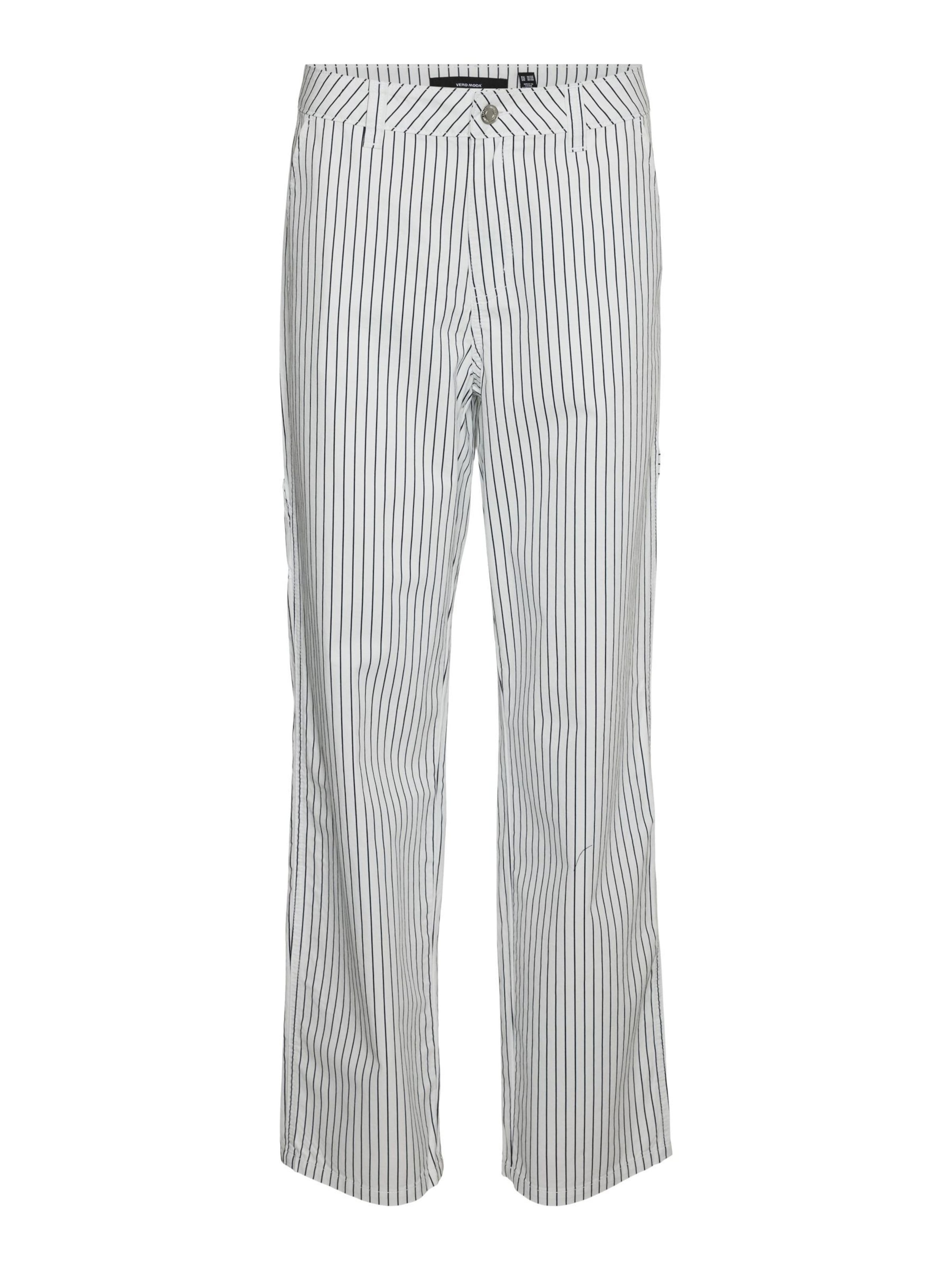 Regular Pantaloni 'Carly' de la VERO MODA pe alb: față