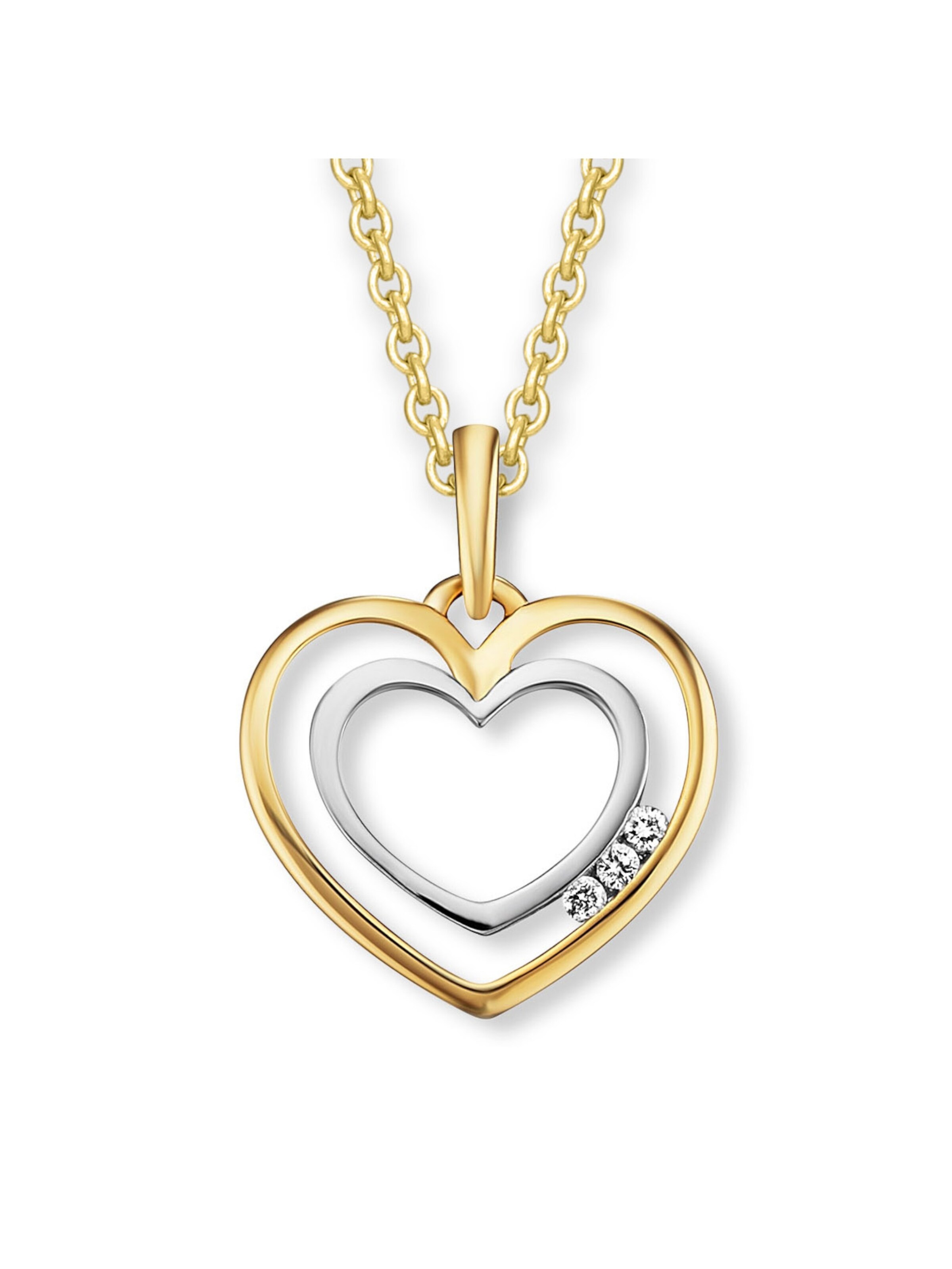 ONE ELEMENT Anhänger 'Herz' in Gold