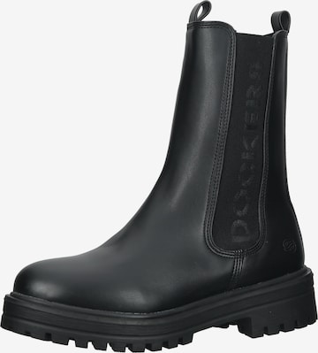 Boots chelsea di Dockers by Gerli in nero: frontale