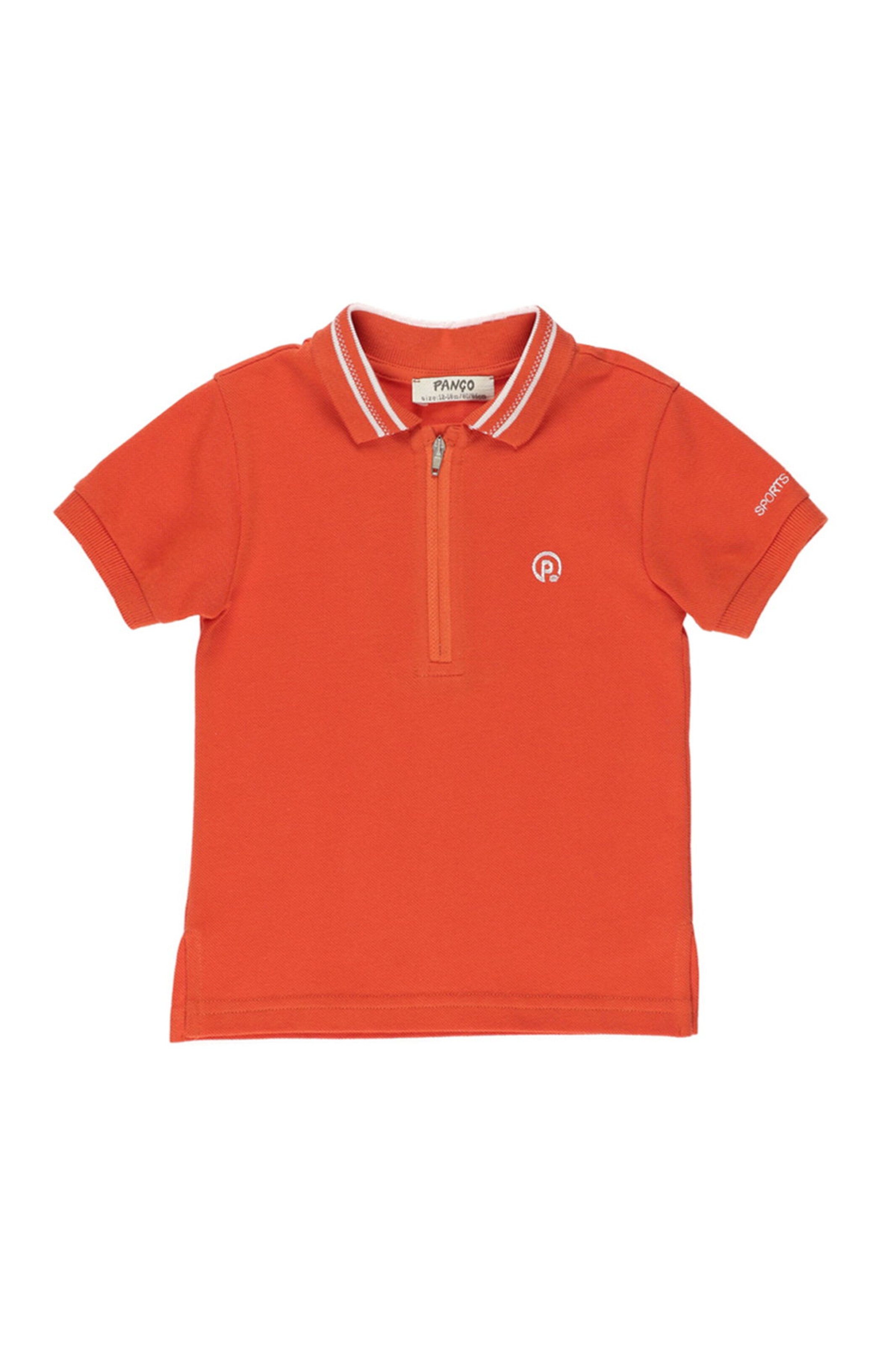 T-Shirt Panço en orange : devant