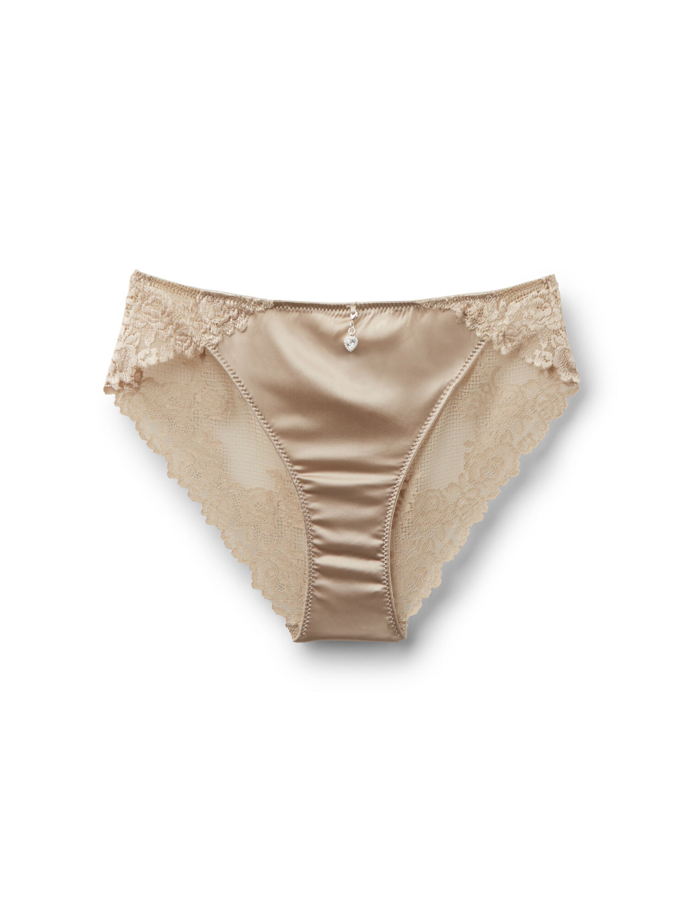 INTIMISSIMI Panty 'Silky Flowers' in Beige: front