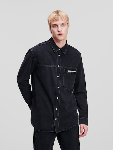 KARL LAGERFELD JEANS Shirt in Schwarz: predná strana