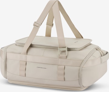 Kapten & Son Travel Bag 'Lisbon Duffle Small' in Beige: front