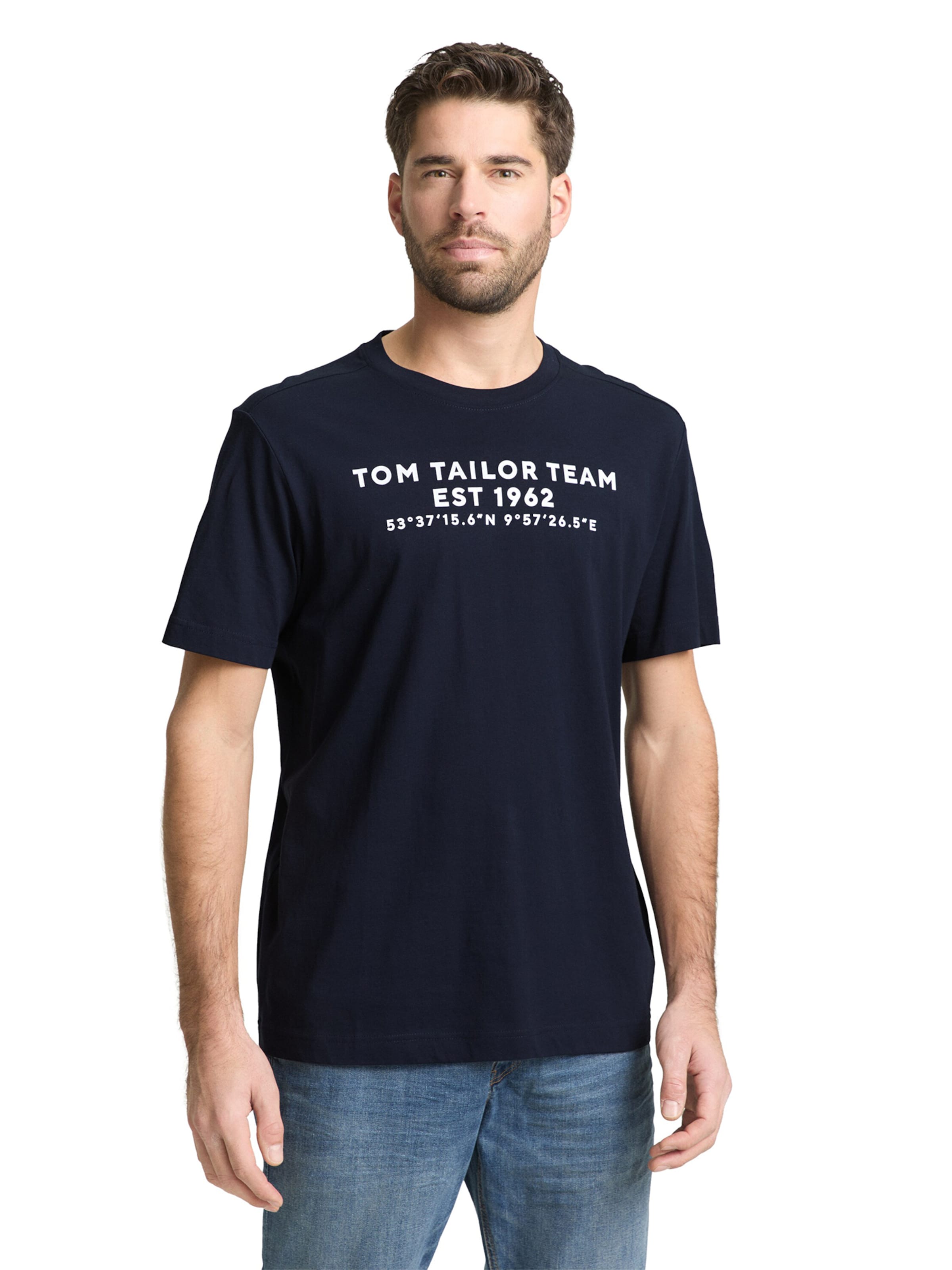 TOM TAILOR Tričko - Modrá: predná strana