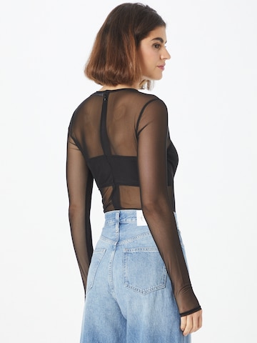 Calvin Klein Jeans Shirt Bodysuit in Black