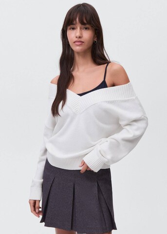MANGO TEEN Sweater 'Miri' in White: front