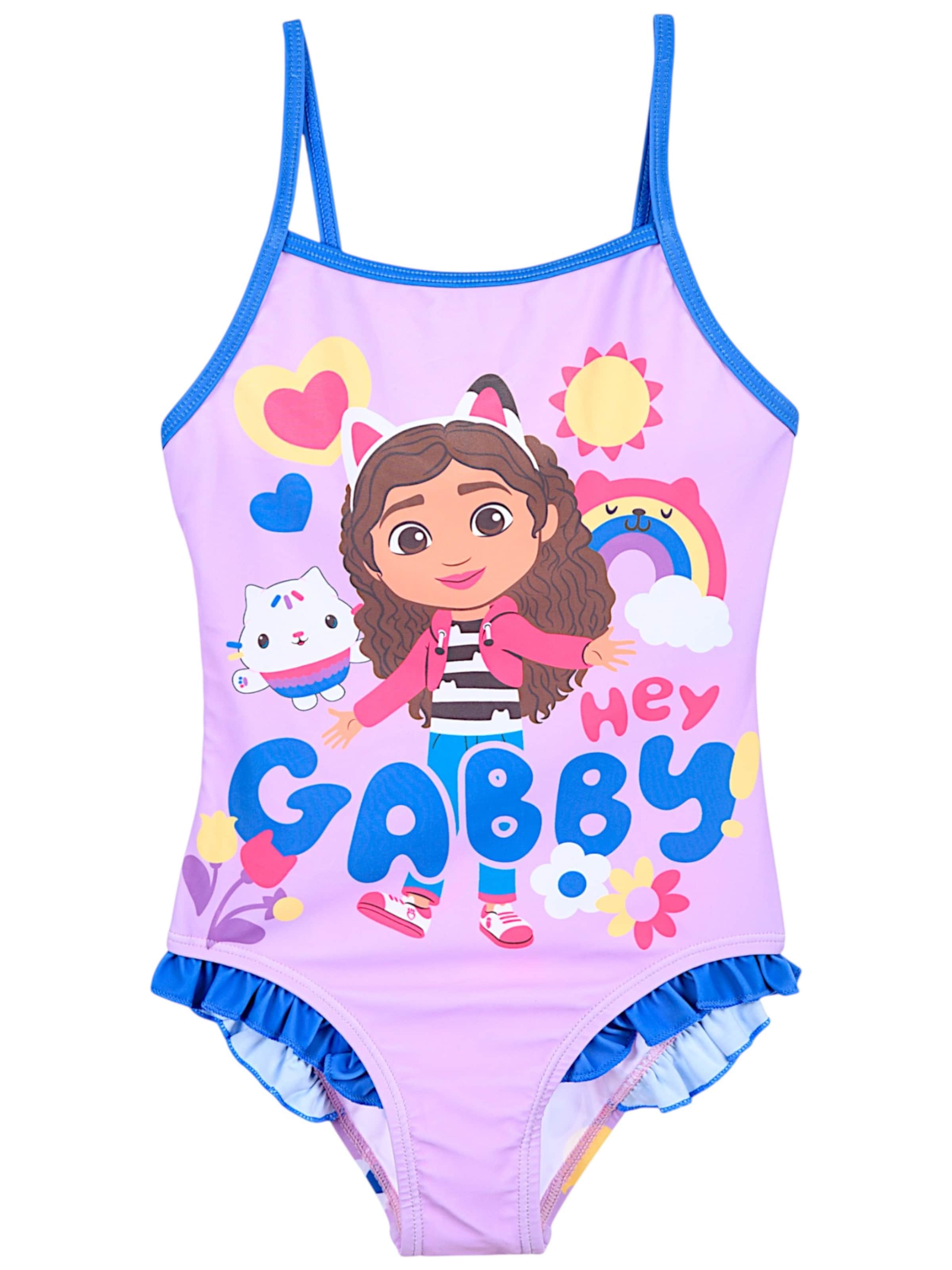 Gabby's Dollhouse Swimsuit 'Gabby´s Dollhouse Badeanzug' in Purple: front
