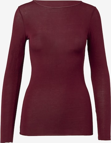 Ciocca - Camiseta térmica 'Cashmere undershirt barchetta' en rojo: frente