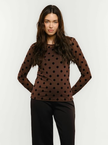 Liberte Essentiel Toppi ' MESH ' värissä ruskea: etupuoli