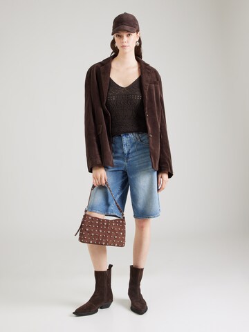 ONLY Knitted top 'ONLAVINA' in Brown
