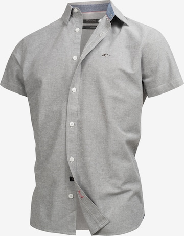 INDICODE JEANS Hemd 'Kenner' in Grau: Vorderseite