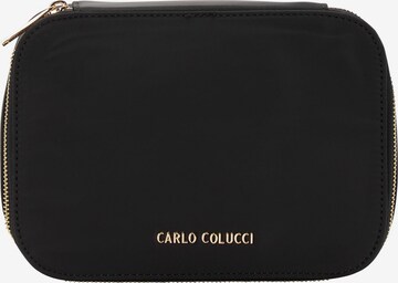 Carlo Colucci Toiletry Bag in Black: front