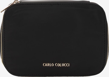 Carlo Colucci Toiletry Bag in Black: front