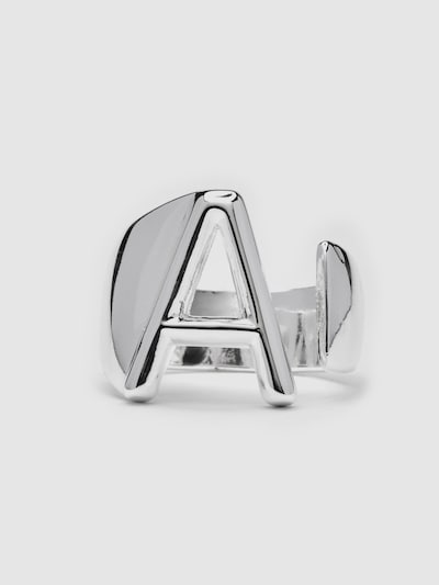 Luxenter Ring 'Alphabet A'‌‌‌‌‌‌‌‌‌‌ in silbergrau, Produktansicht
