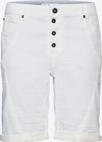 PULZ Jeans regular Bukser 'Rosita' i hvid: forside