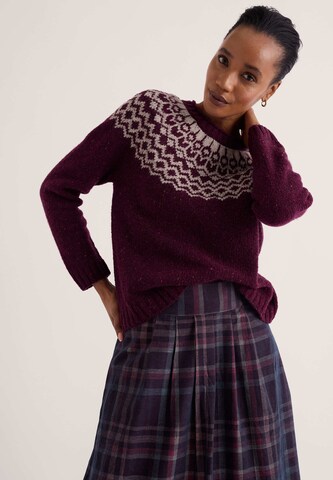 Seasalt Cornwall Sweater in Purple: front