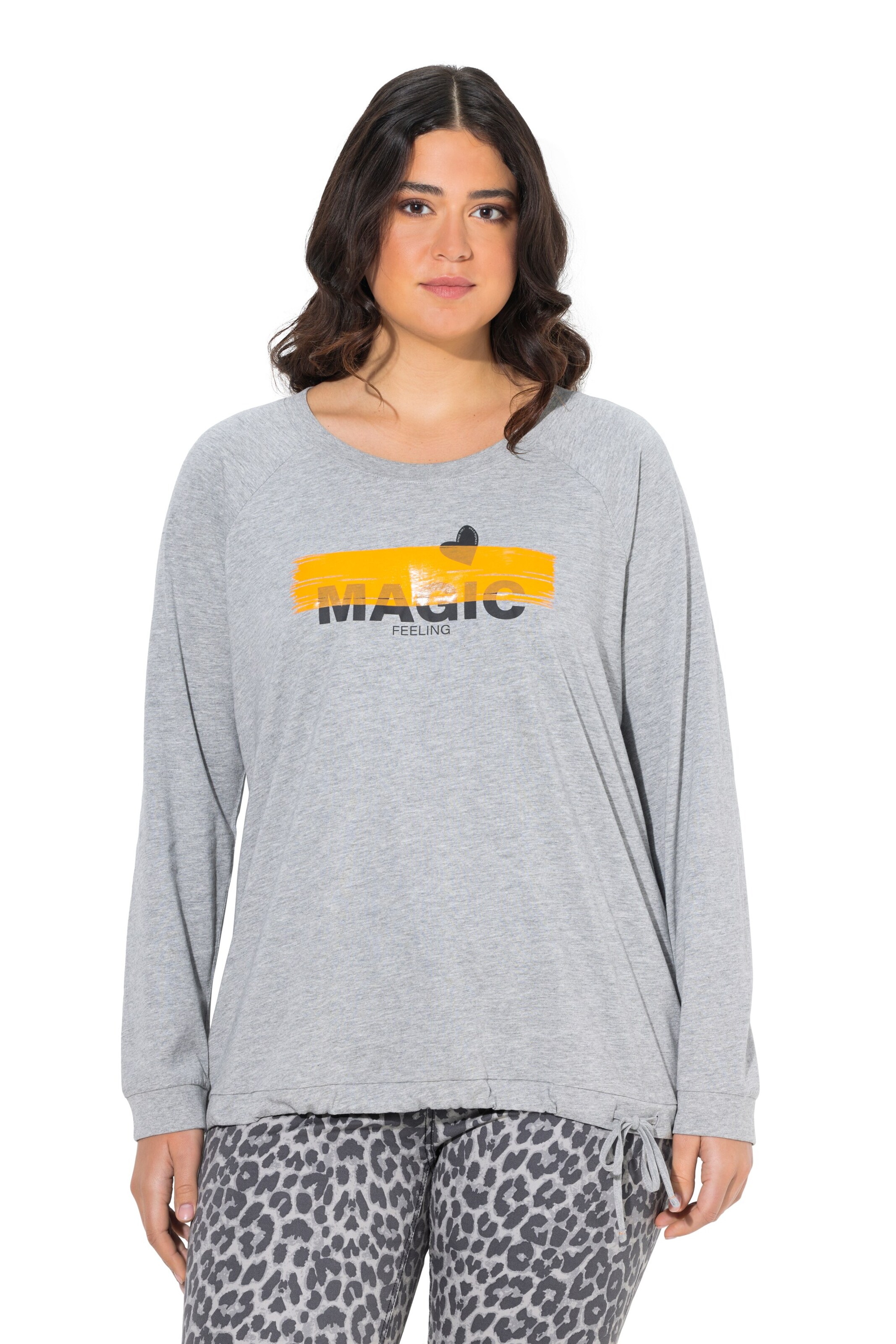 Ulla Popken Shirt in Grau: Vorderseite