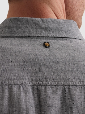 Regular fit Camicia 'Cotton/linen shirt with embroidered logo' di PME Legend in blu