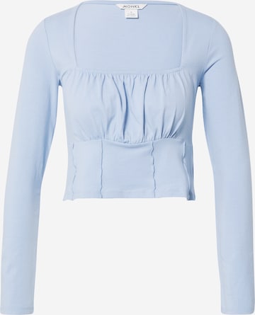 Monki Blouse in Blue: front