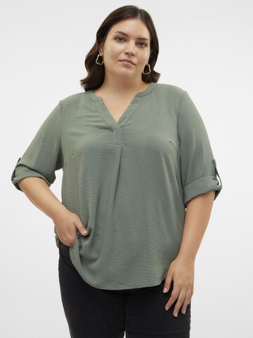 Vero Moda Curve Bluse 'ELVA' i grøn