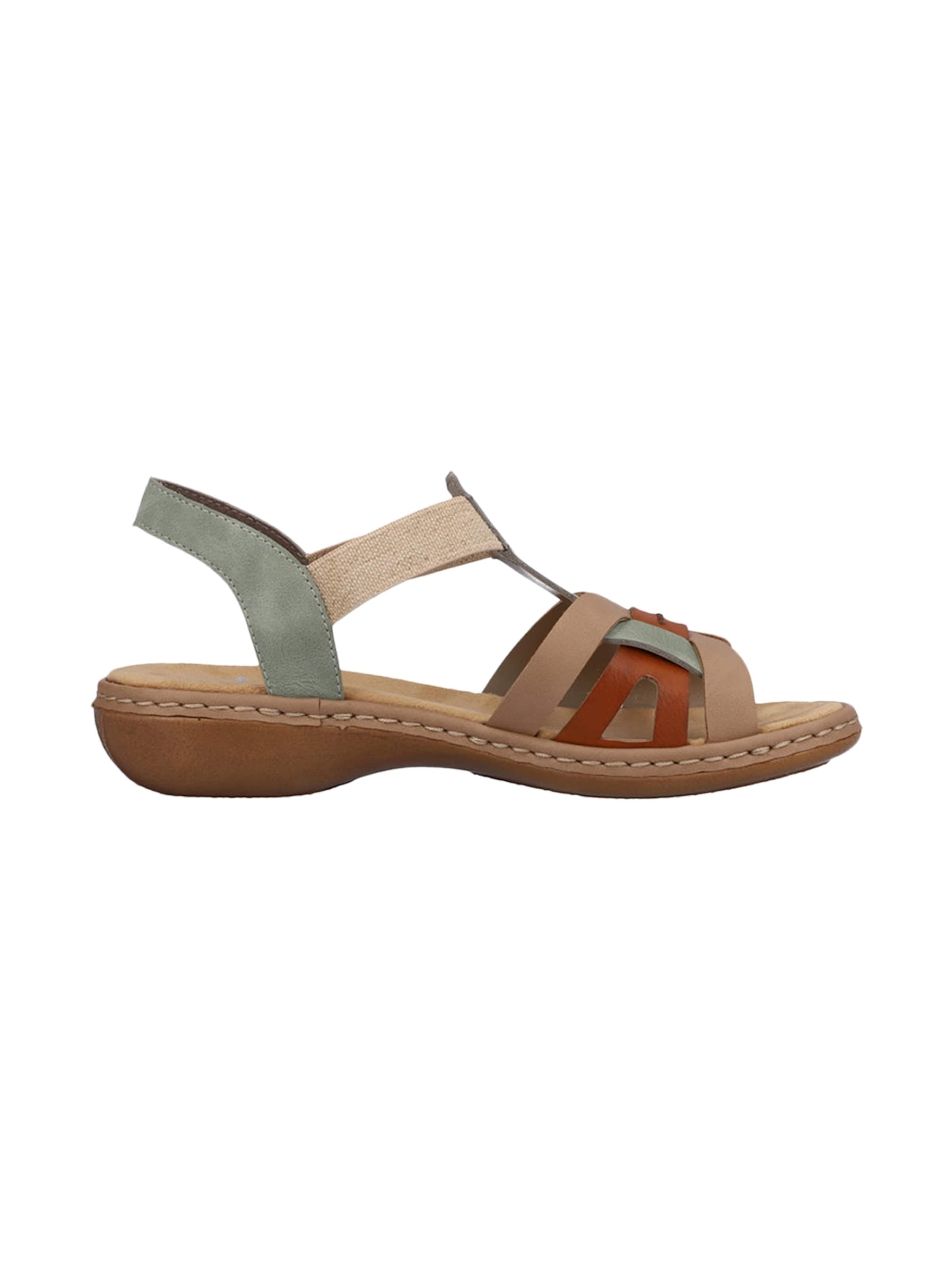 Rieker - Sandalias en verde