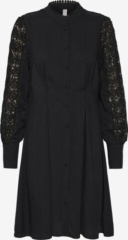 Robe-chemise 'Benton' CULTURE en noir : devant