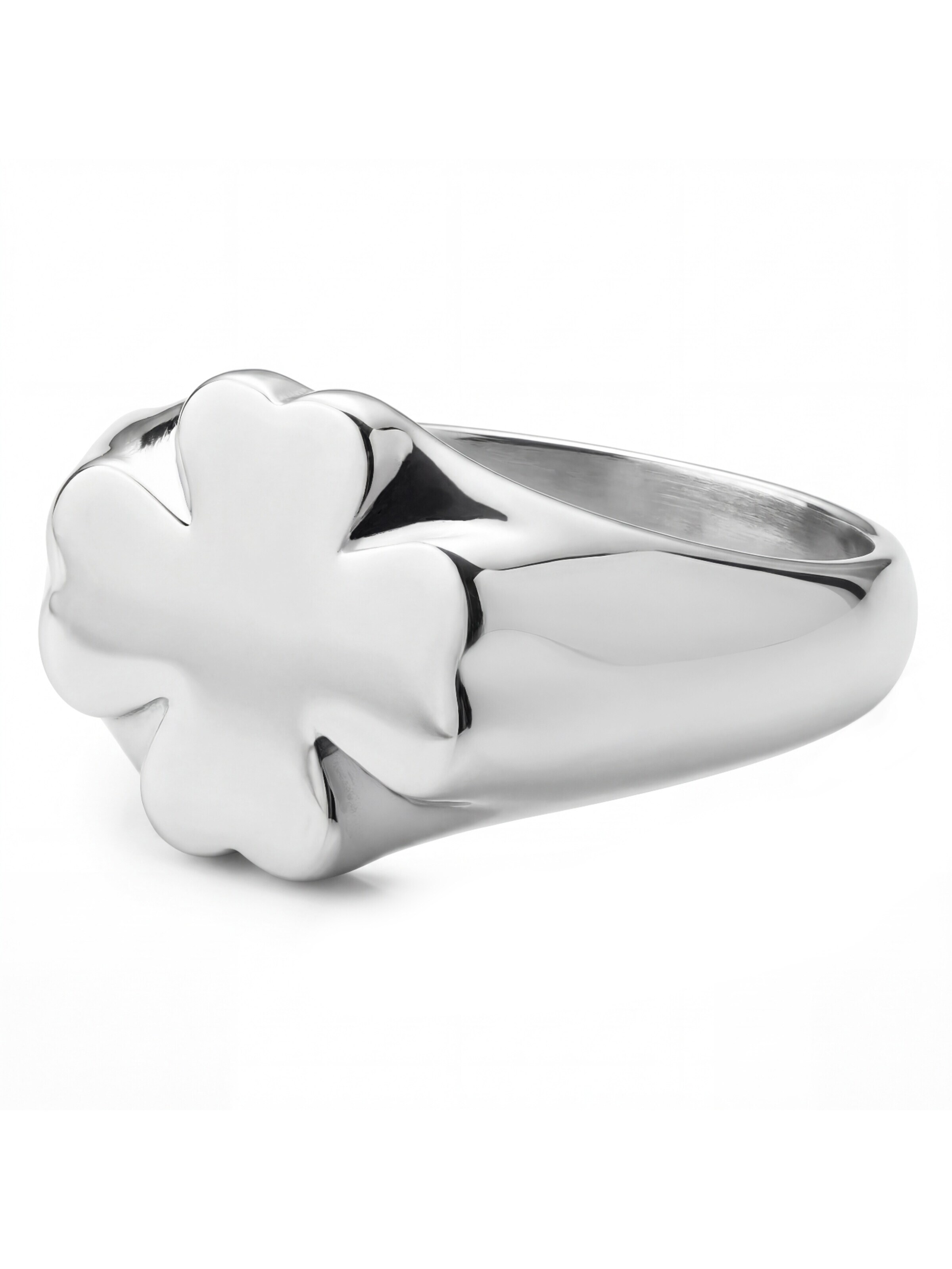 Seizmont Ring 'Clover' in Silver: front