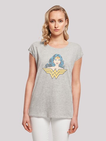 T-shirt 'DC Comics Superhelden Wonder Woman Gaze' F4NT4STIC en gris : devant