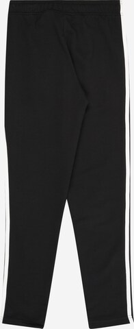 ADIDAS SPORTSWEAR Tapered Workout Pants 'Essentials 3-Stripes' in Black