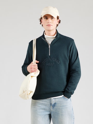 JACK & JONES Sweatshirt 'JORBLEECKER' in Green: front