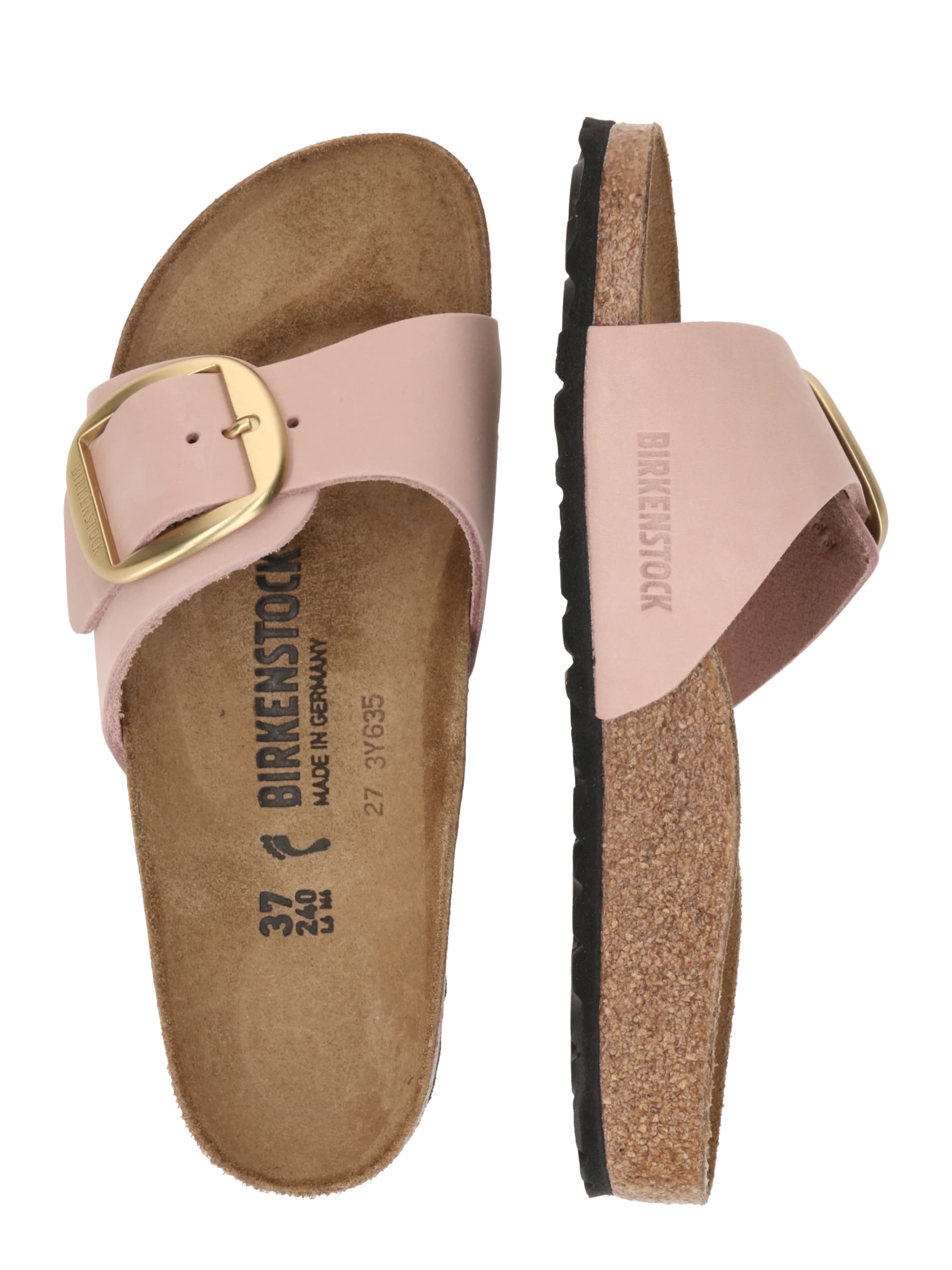 BIRKENSTOCK - Sapato aberto 'Madrid Lenb' em rosa