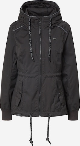 Ragwear Between-Season Jacket 'DANKA' in Black: front