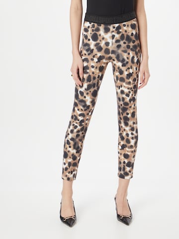 Marc Cain Skinny Leggings in Bruin: voorkant