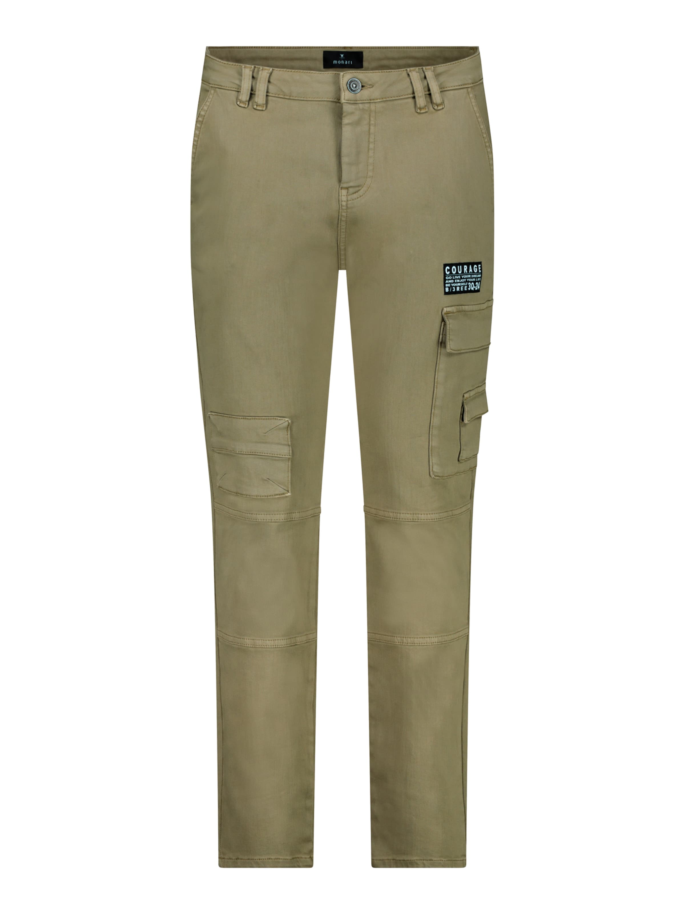 monari Úzky strih Rifľové kapsáče - Zelená: predná strana