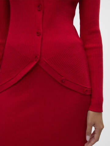 VERO MODA Cardigan 'WILLOW ' i rød
