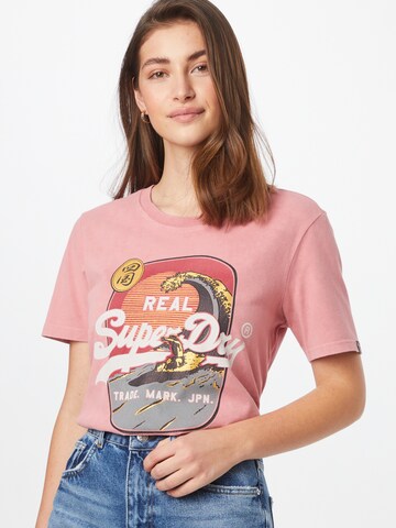 T-shirt 'Itago' Superdry en rose