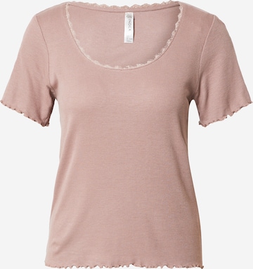 Lindex Koszulka do spania w kolorze różowy: przód