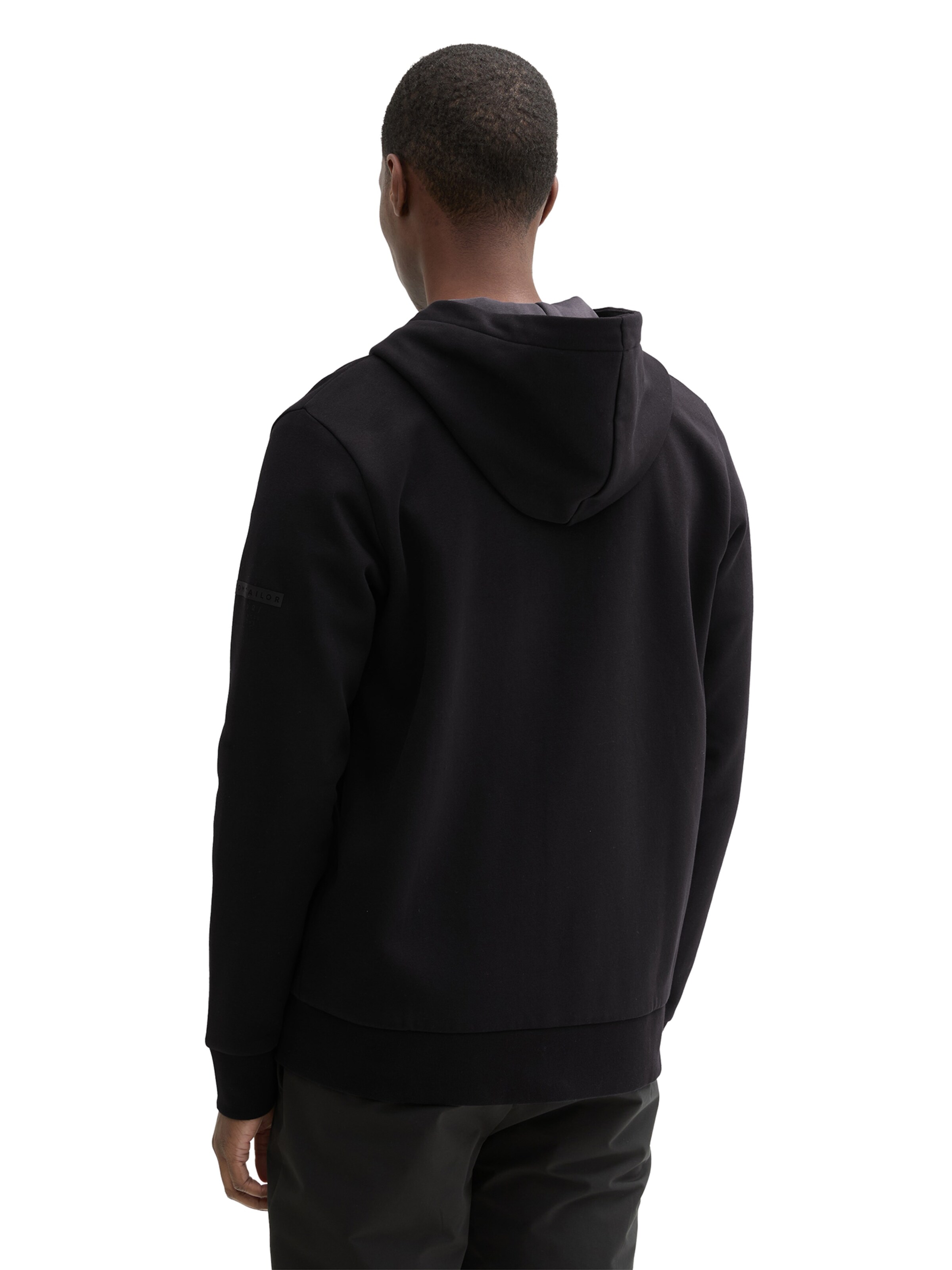 Veste de survêtement TOM TAILOR en noir