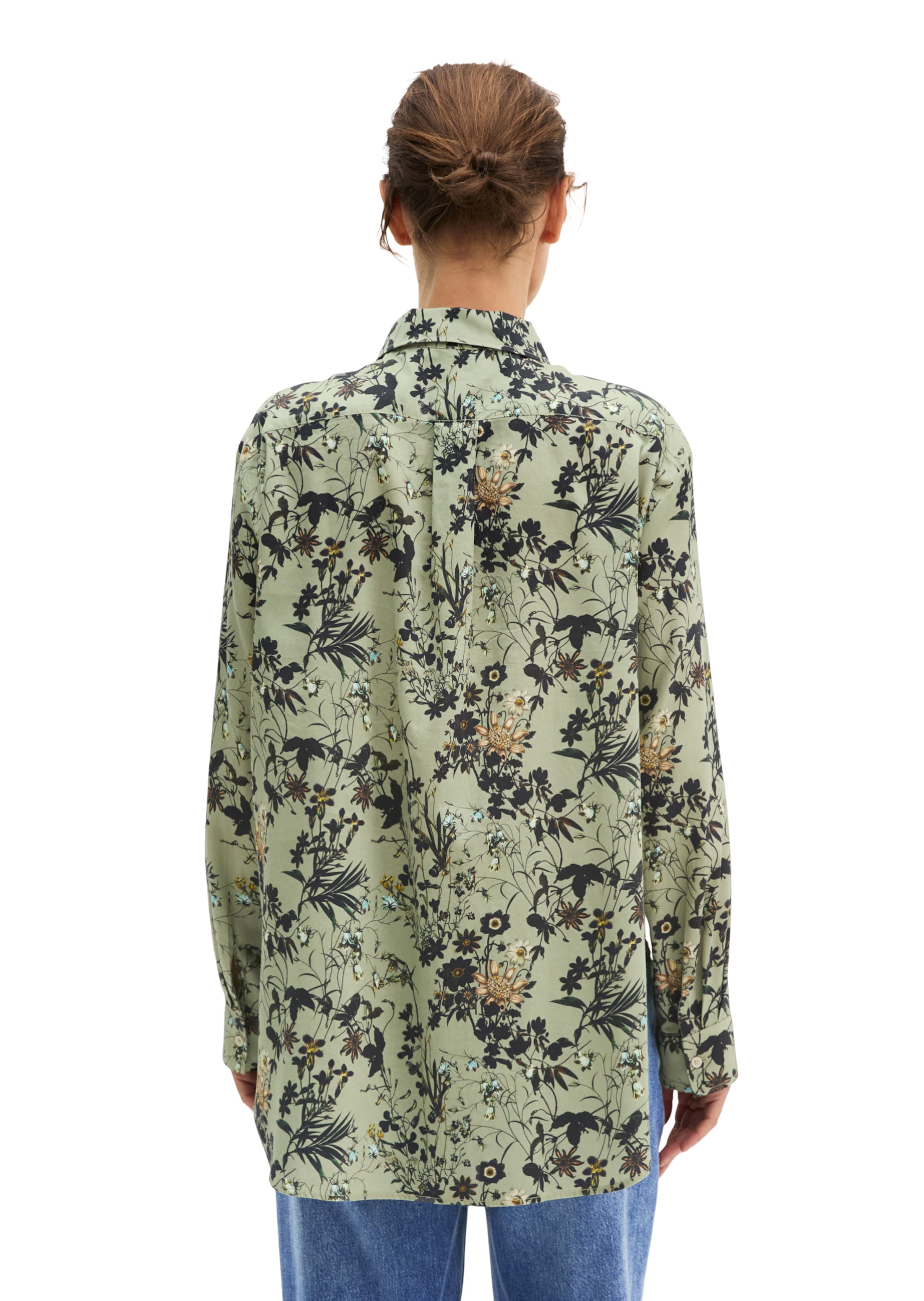 Marc O'Polo Bluse in Grün: Rückseite