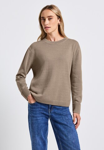STREET ONE Sweater in Brown: front