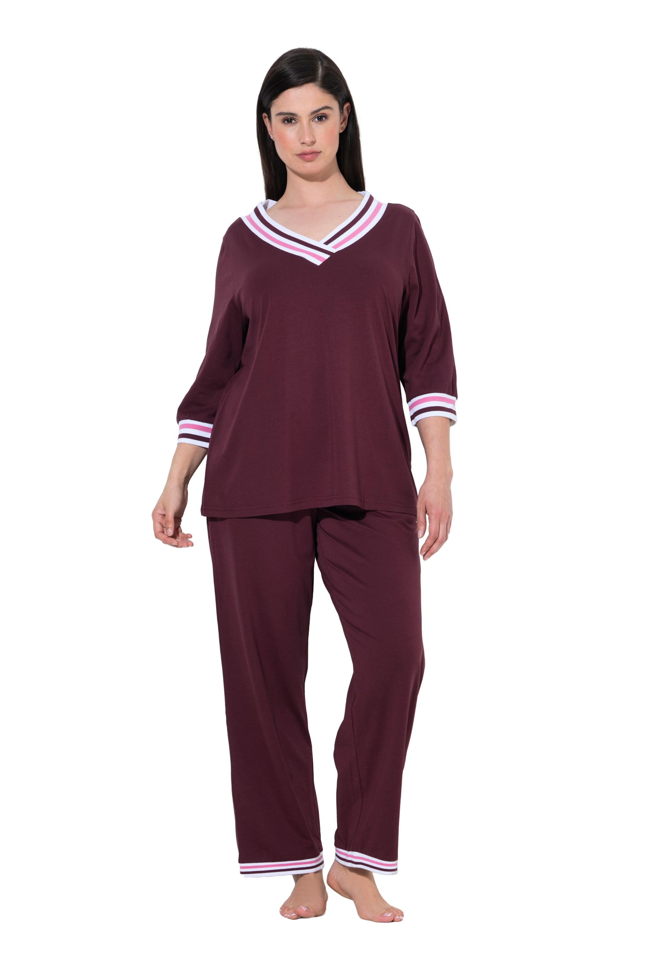 Ulla Popken Pajama in Red: front