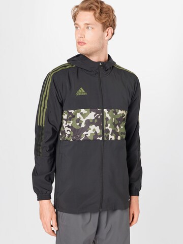 Geacă sport 'Tiro' de la ADIDAS SPORTSWEAR pe negru: față