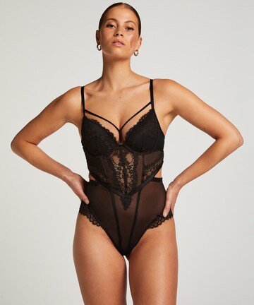 Body 'Daisy' di Hunkemöller in nero: frontale