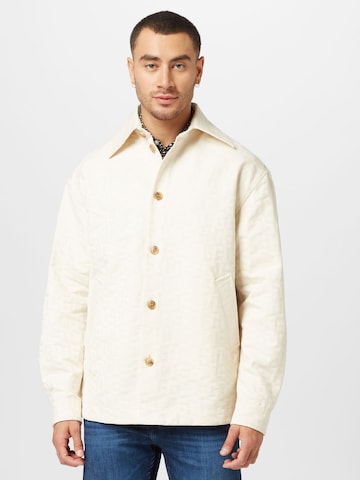 GCDS Between-season jacket in White: front