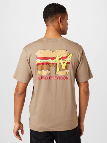 Only & Sons T-Shirt 'MTV' in Beige
